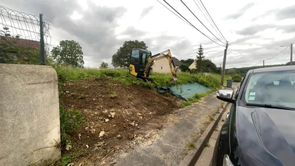 travaux pelleteuse